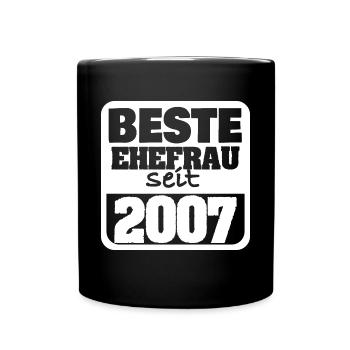 Femme 2007 - Mug uni - noir - Devant
