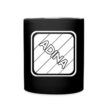 Geschenk für Adina - Tasse einfarbig - Schwarz - Vorne