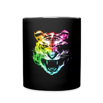 Tigre léopard Animal - Mug uni - noir - Devant