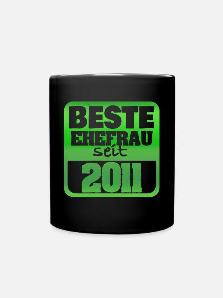 Frau 2011 - Tasse einfarbig - Schwarz