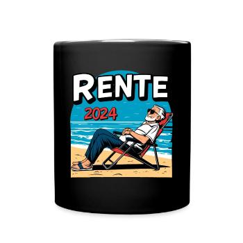 Pension 2024 - Pensioners on the beach - Full Colour Mug - black - Front