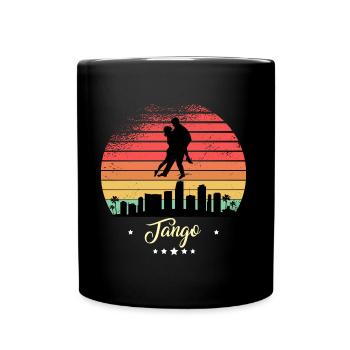Tango Danse Vintage Rétro Coucher de soleil Sports - Mug uni - noir - Devant