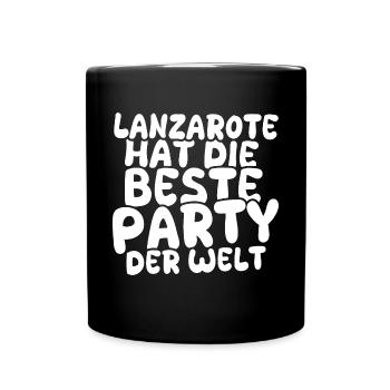 Holiday destination Lanzarote - Full Colour Mug - black - Front