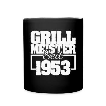 Grill tongs 1953 - Full Colour Mug - black - Front