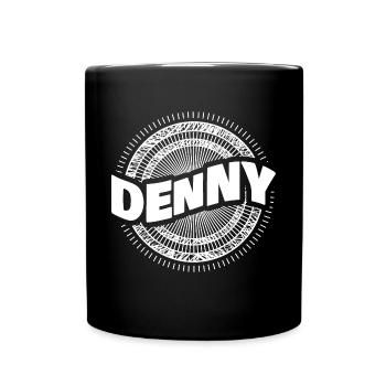 Denny als Geschenkidee - Tasse einfarbig - Schwarz - Vorne