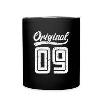 2009 Original 09 geboren 2009 - Tasse einfarbig - Schwarz - Vorne