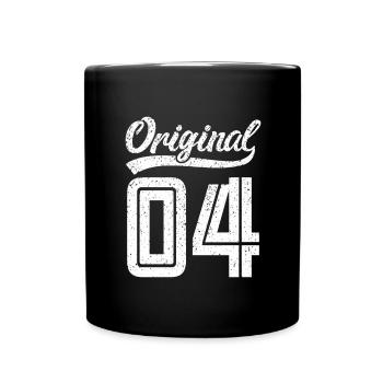 2004 Original 04 geboren 2004 - Tasse einfarbig - Schwarz - Vorne