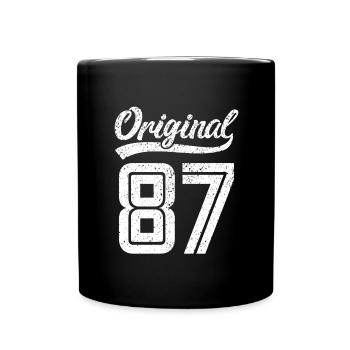 1987 Original 87 born 1987 - Full Colour Mug - black - Front