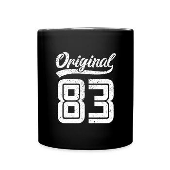 1983 Original 83 geboren 1983 - Tasse einfarbig - Schwarz - Vorne