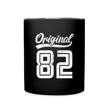 1982 Original 82 geboren 1982 - Tasse einfarbig - Schwarz - Vorne