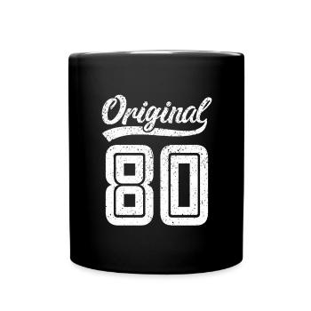 1980 Original 80 born 1980 - Full Colour Mug - black - Front