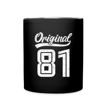 1981 Original 81 Né en 1981 - Mug uni - noir - Devant
