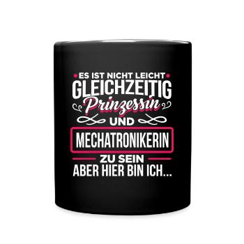MECHATRONIKERIN - Prinzessin - Tasse einfarbig - Schwarz - Vorne