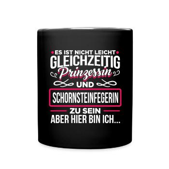 SCHORNSTEINFEGERIN - Prinzessin - Tasse einfarbig - Schwarz - Vorne