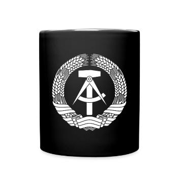 Armoiries DDR (blanc) - Mug uni - noir - Devant