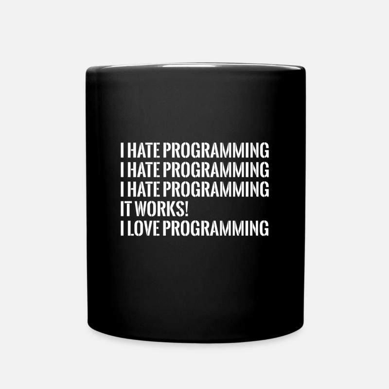 IT-Programmierung - Tasse einfarbig - Schwarz