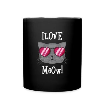 J'aime les chatons - Mug uni - noir - Devant