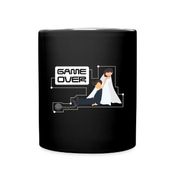 Bachelor Party Bachelor Game Over - Full Colour Mug - black - Front