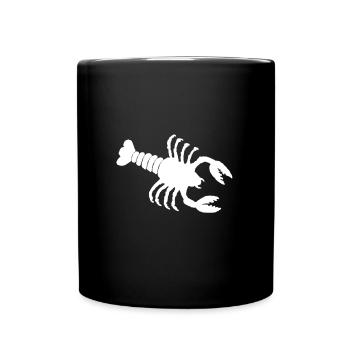 Cancer Zodiac Sign in Crayfish - Design - Full Colour Mug - black - Front