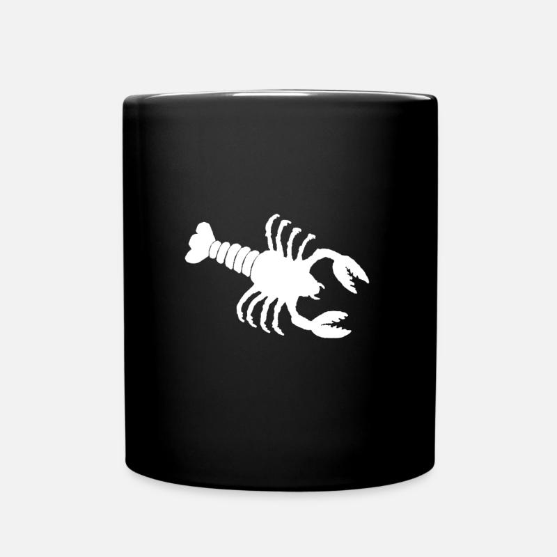 Krebs Sternzeichen im Flusskrebs - Design - Tasse einfarbig - Schwarz