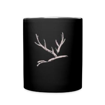 Hirsch - Tasse einfarbig - Schwarz - Vorne