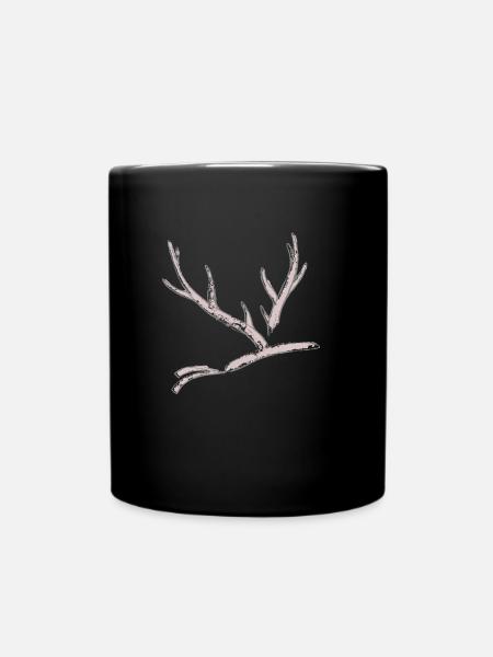 Hirsch - Tasse einfarbig - Schwarz