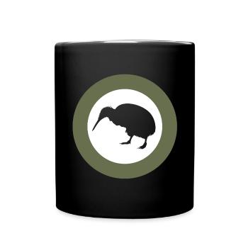 Retro kiwi - Full Colour Mug - black - Front