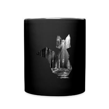 Fox. - Full Colour Mug - black - Front