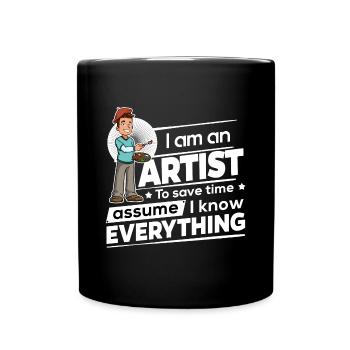 Artist - Save time I am right - Full Colour Mug - black - Front