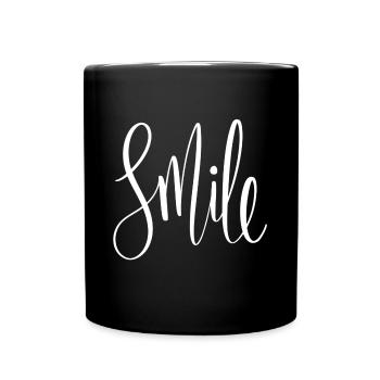 Smile - Tasse einfarbig - Schwarz - Vorne