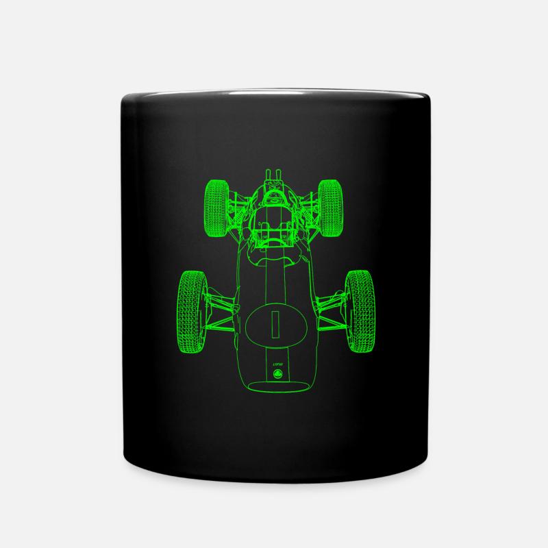 Formel-Rennen - Tasse einfarbig - Schwarz