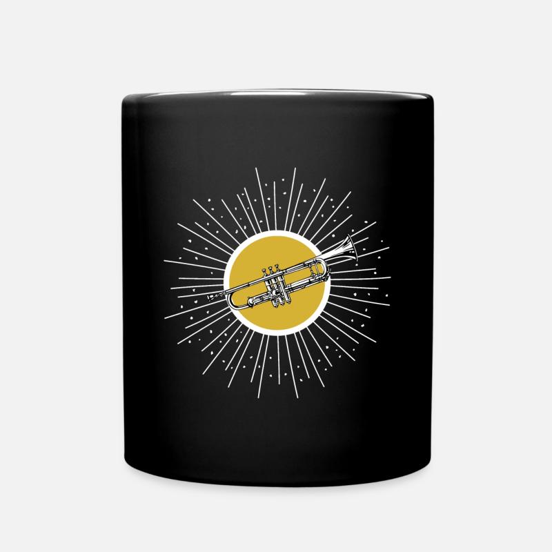 Trompete - Tasse einfarbig - Schwarz