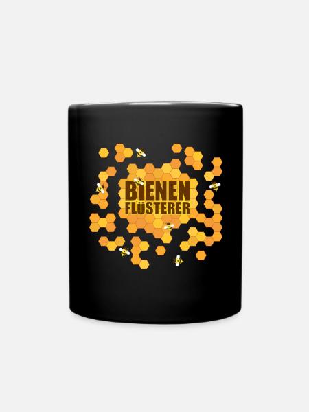 Bienenflüsterer Bienen Imker Honig Geschenk - Tasse einfarbig - Schwarz