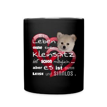Kleinspitz Shirt - Spruchshirt Kleinspitz - Mug uni - noir - Devant