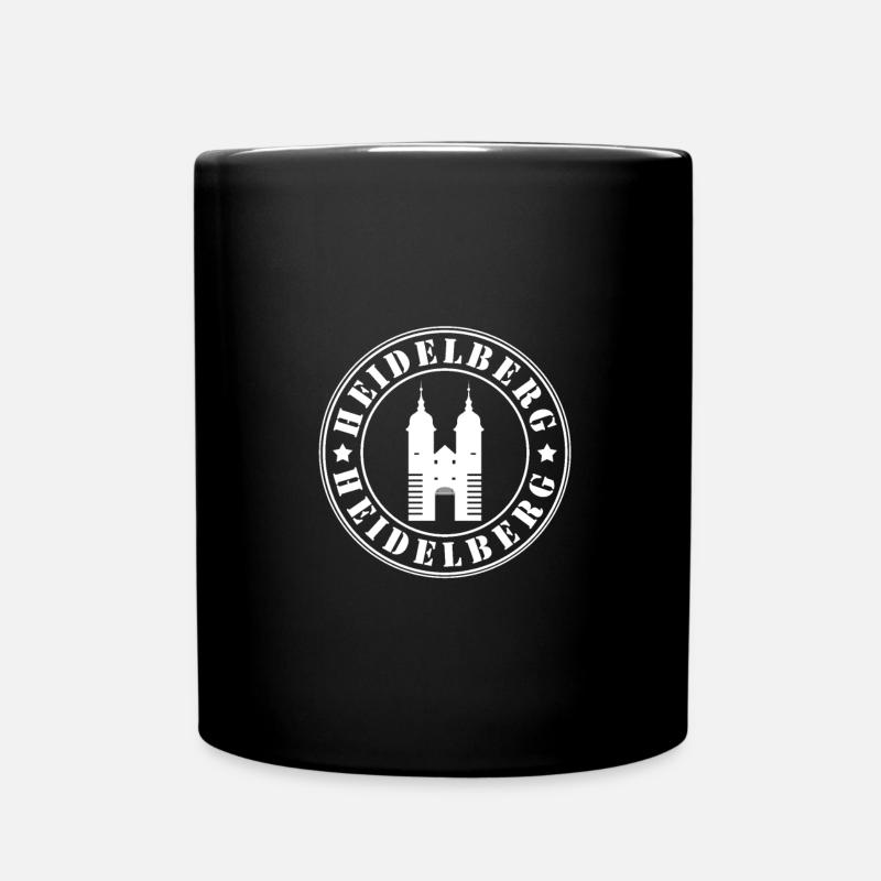 Heidelberg Stempel Universität Schloss - Tasse einfarbig - Schwarz