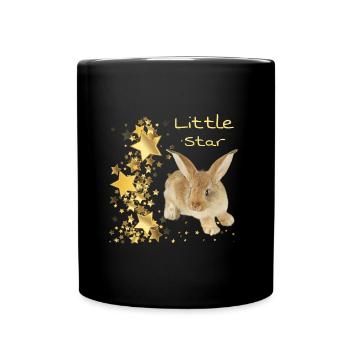 Bunny Shirt - Motiv Petite Etoile - Mug uni - noir - Devant