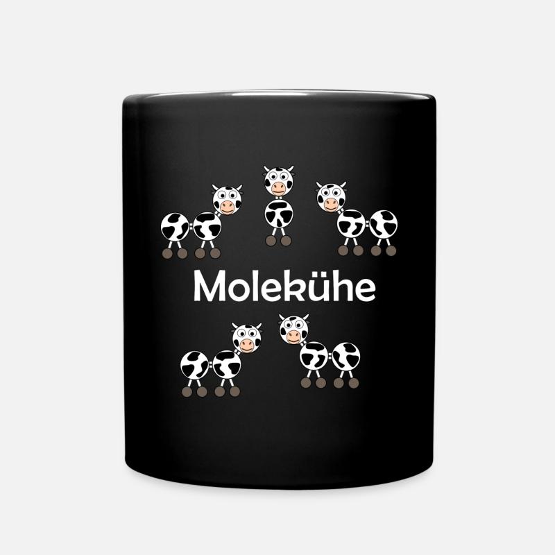 Molekühe - Tasse einfarbig - Schwarz