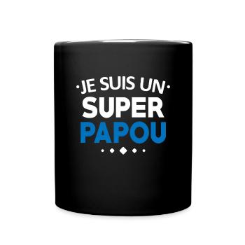 I'm a super Papuan t-shirt funny humor - Full Colour Mug - black - Front