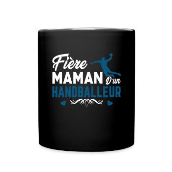 proud mother of a handballer - Full Colour Mug - black - Front