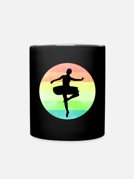 Ballerina Ballett Tänzerin Tutu - Tasse einfarbig - Schwarz