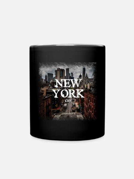 New York City - Geschenkidee - Tasse einfarbig - Schwarz