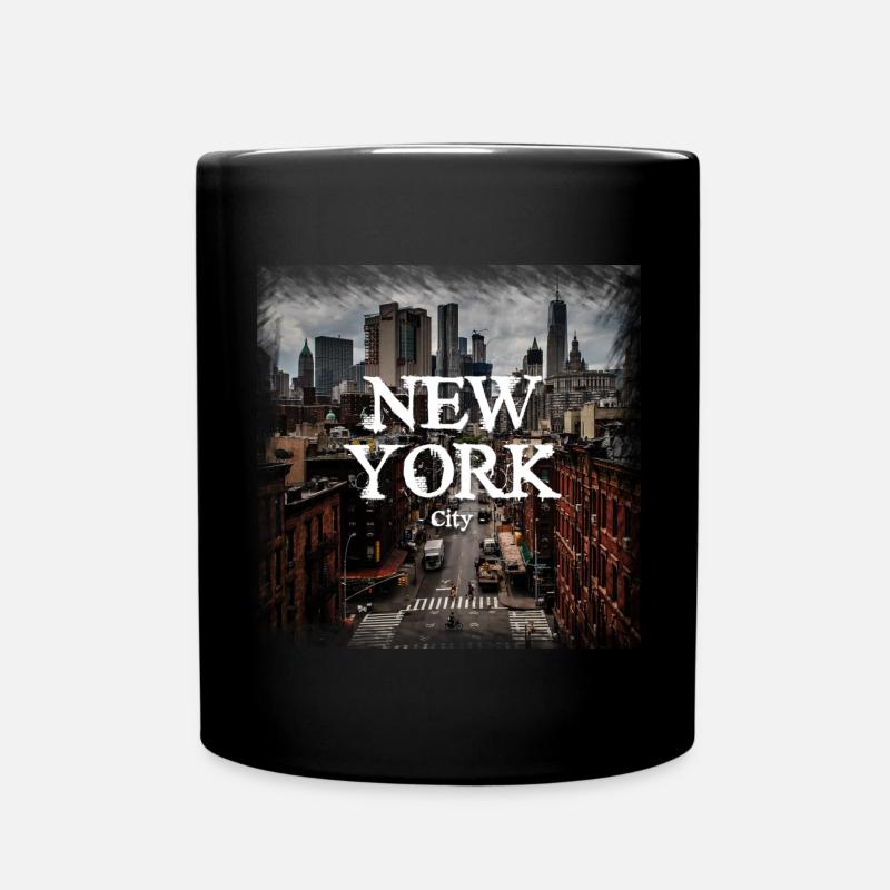 New York City - Geschenkidee - Tasse einfarbig - Schwarz