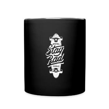Skateboard Spruch - Tasse einfarbig - Schwarz - Vorne