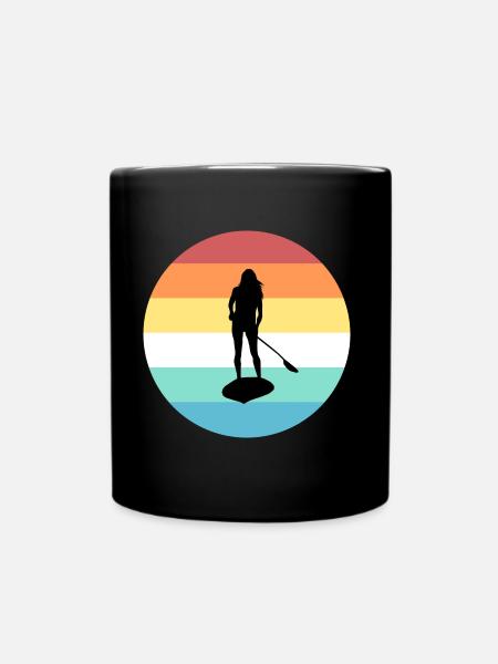 Stand Up Paddle - Tasse einfarbig - Schwarz