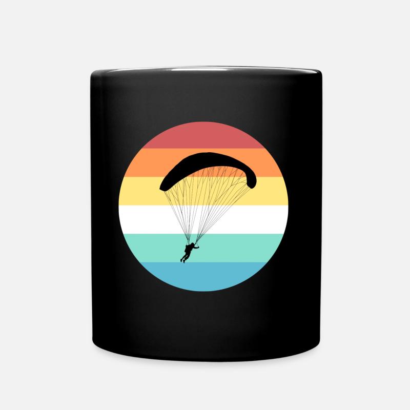 Paragliding - Tasse einfarbig - Schwarz