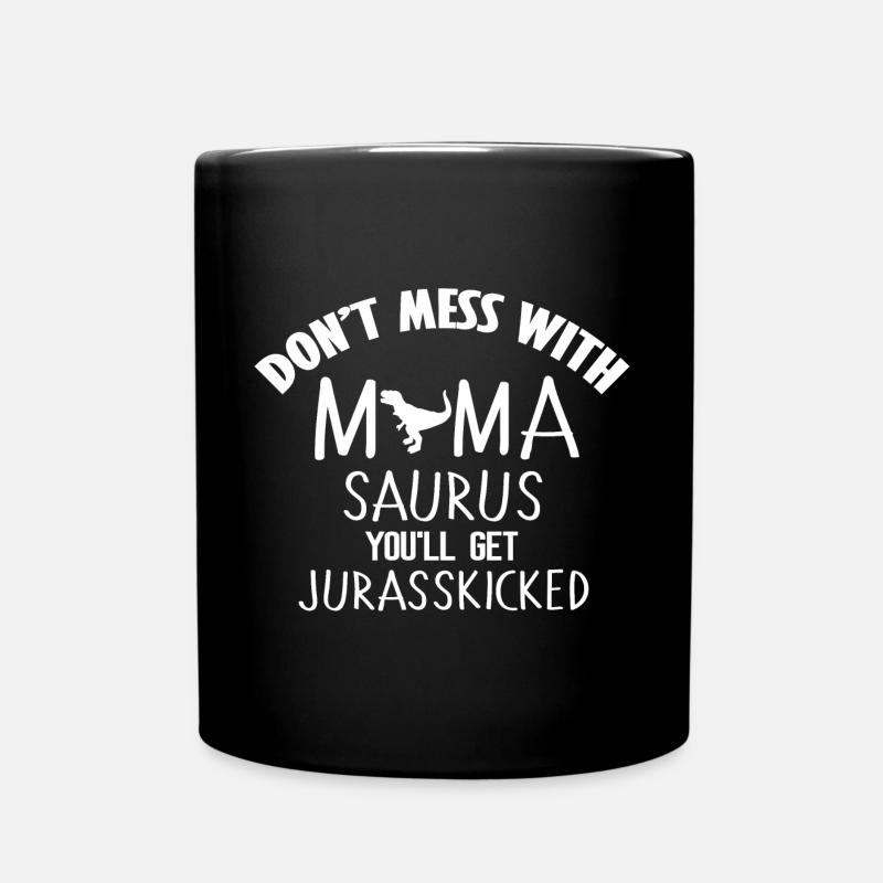 Mama Saurus Mamasaurus super design comme cadeau - Mug uni - noir