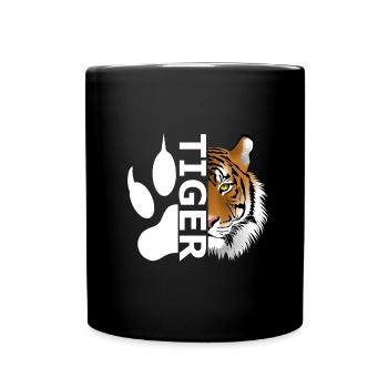 Tigre - Mug uni - noir - Devant