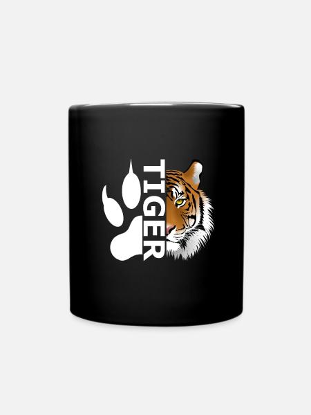 Tiger - Tasse einfarbig - Schwarz