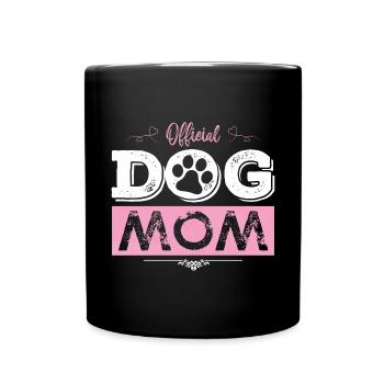 Hunde Mama Hund - Tasse einfarbig - Schwarz - Vorne