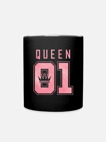 Queen Queen 01 - Full Colour Mug - black